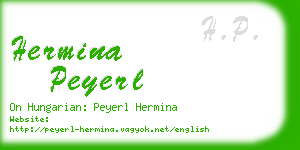 hermina peyerl business card